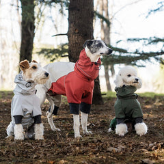 Back-Opening Full-Coverage Dog Rain Jacket