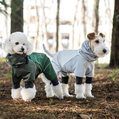 Back-Opening Full-Coverage Dog Rain Jacket