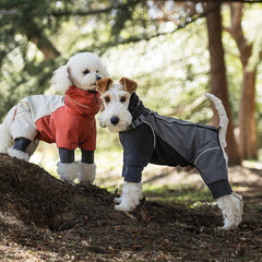 Back-Opening Full-Coverage Dog Rain Jacket