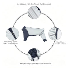 Cooling UV Protection Full Coverage Dog Shirt