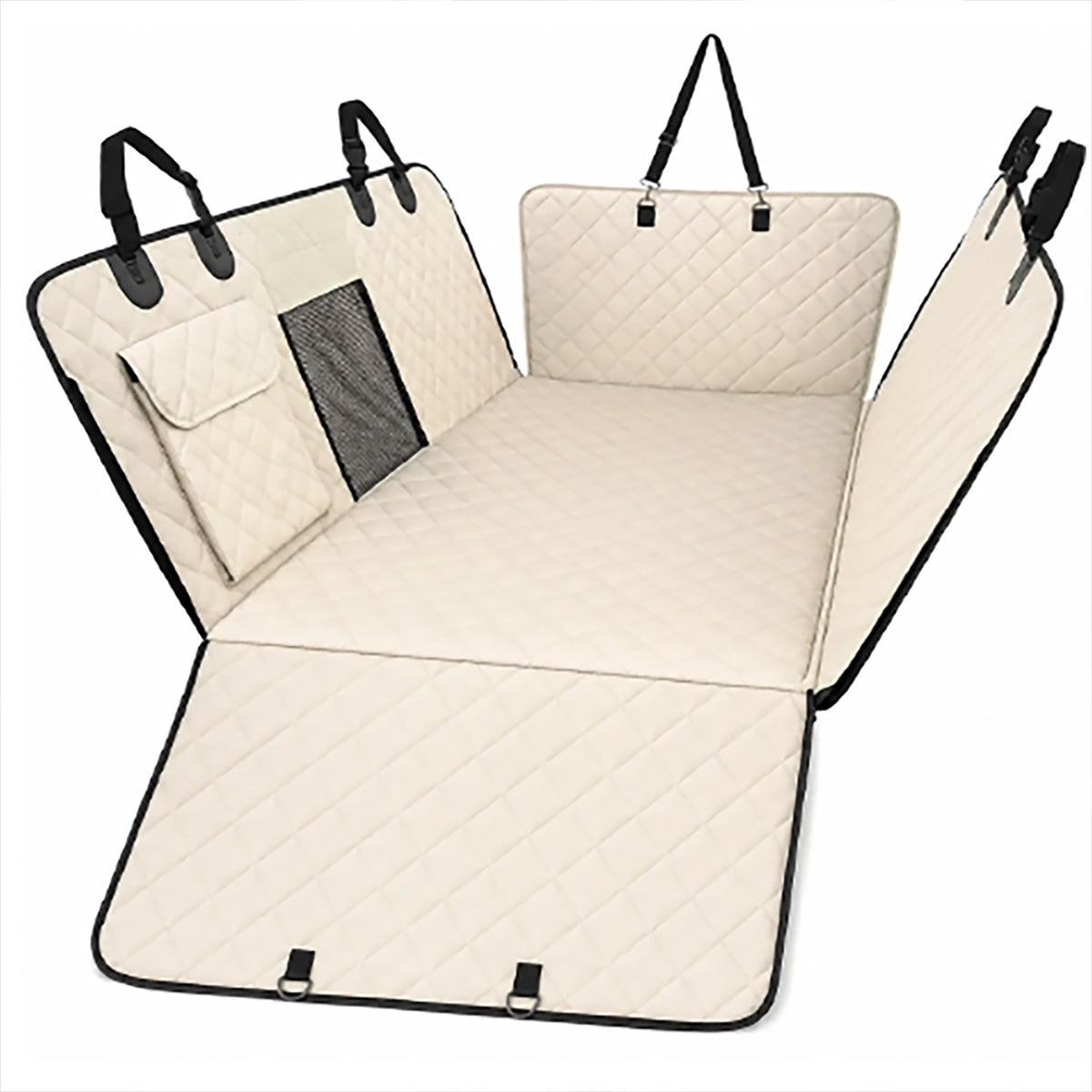 Reinforced Modular Hard Bottom Dog Car Seat Extender Cover
